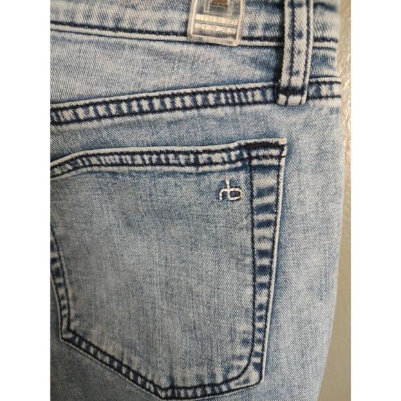 Rag and Bone Women’s Size 27 Dre Low Rise Slim Boyfriend Jeans Distressed Hem - Picture 4 of 7